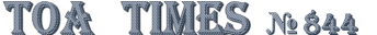 ～ＴＯＡ　ＴＩＭＥＳ～№844