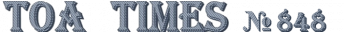 ～ＴＯＡ　ＴＩＭＥＳ～№848