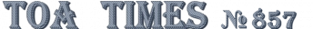～ＴＯＡ　ＴＩＭＥＳ～№857