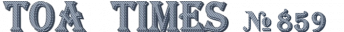 ～ＴＯＡ　ＴＩＭＥＳ～№859