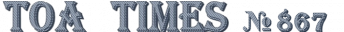 ～ＴＯＡ　ＴＩＭＥＳ～№867
